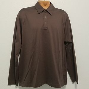 BANANA REPUBLIC Size XL Long Sleeves Polo Shirt